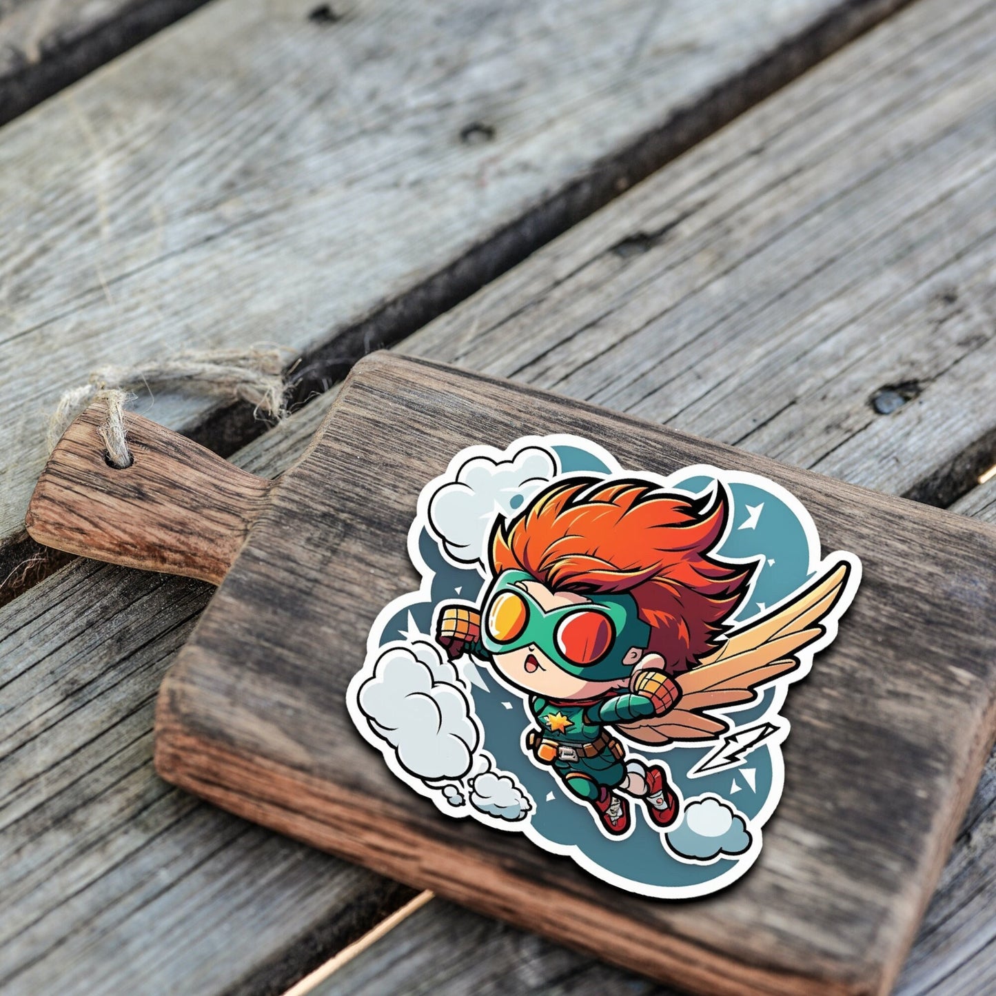 Niedliche Superhelden Kumpel Sticker | Helden-Kollektion | StickerHelden| Vinyl | Holo Sticker| Wasserdicht