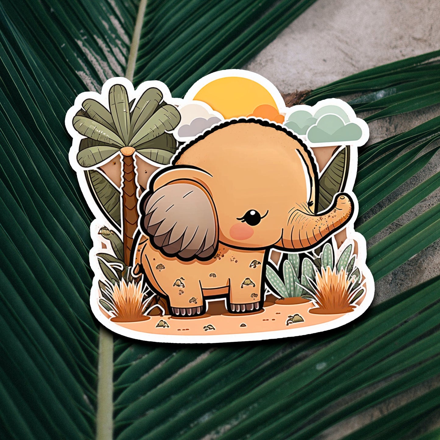 Niedliche Safari-Bande Sticker | Safari-Kollektion | StickerHelden| Vinyl | Holo Sticker| Wasserdicht