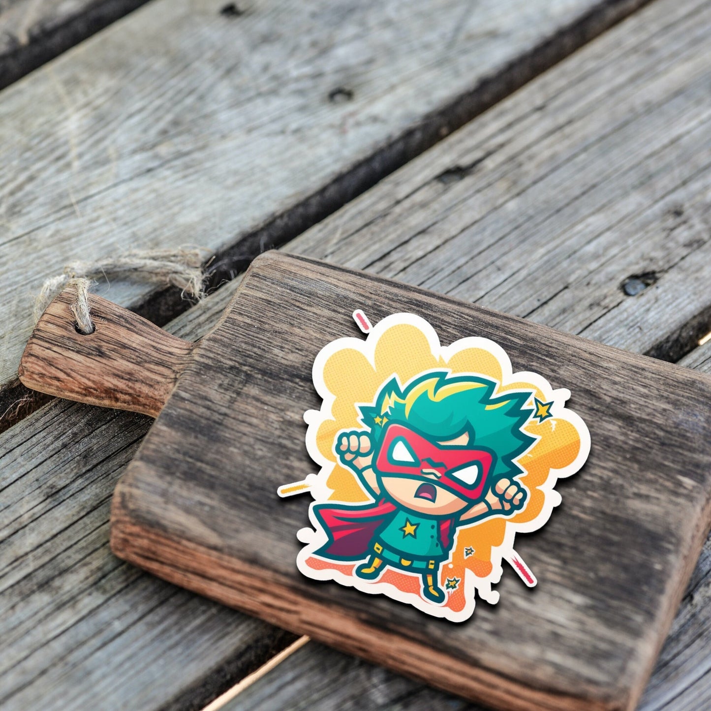 Niedliche Superhelden Kumpel Sticker | Helden-Kollektion | StickerHelden| Vinyl | Holo Sticker| Wasserdicht