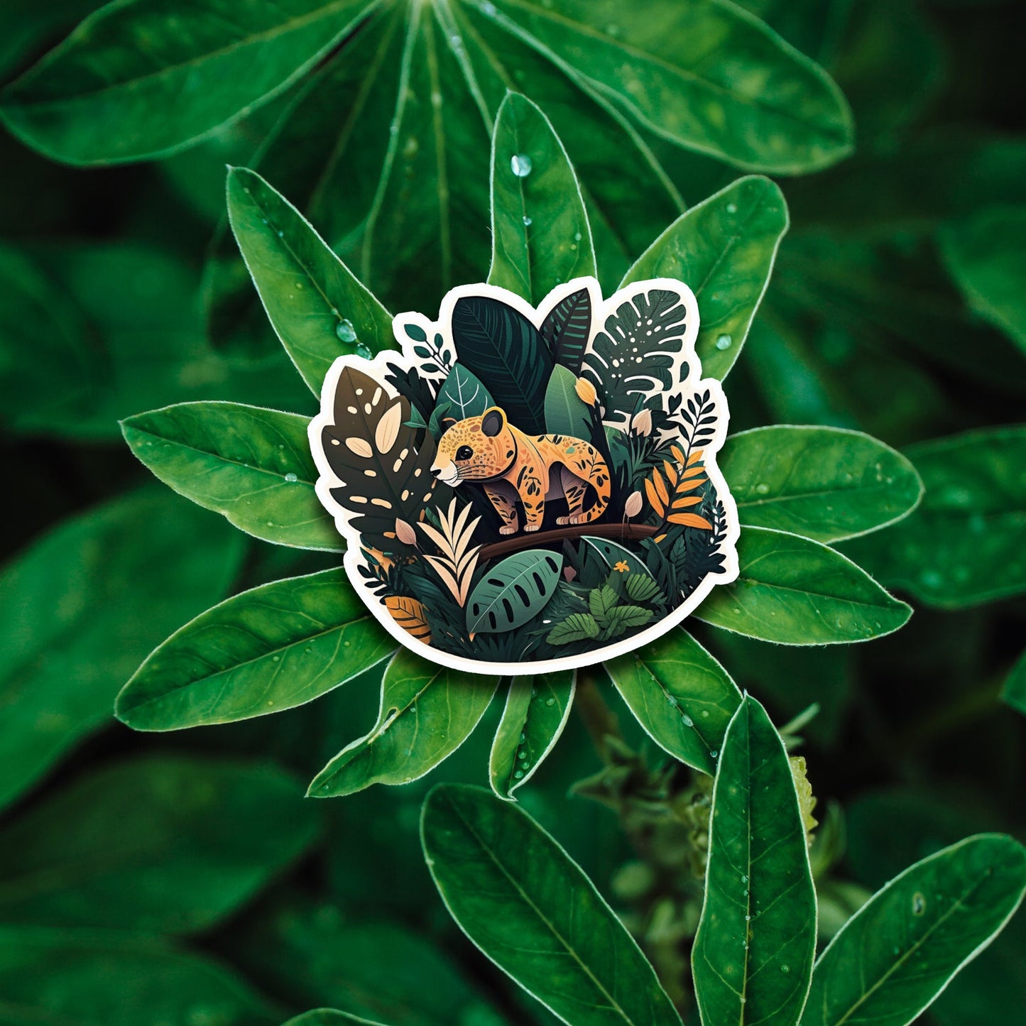 Niedliche Dschungel Freunde Sticker | Dschungel-Kollektion | StickerHelden| Vinyl | Holo Sticker| Wasserdicht