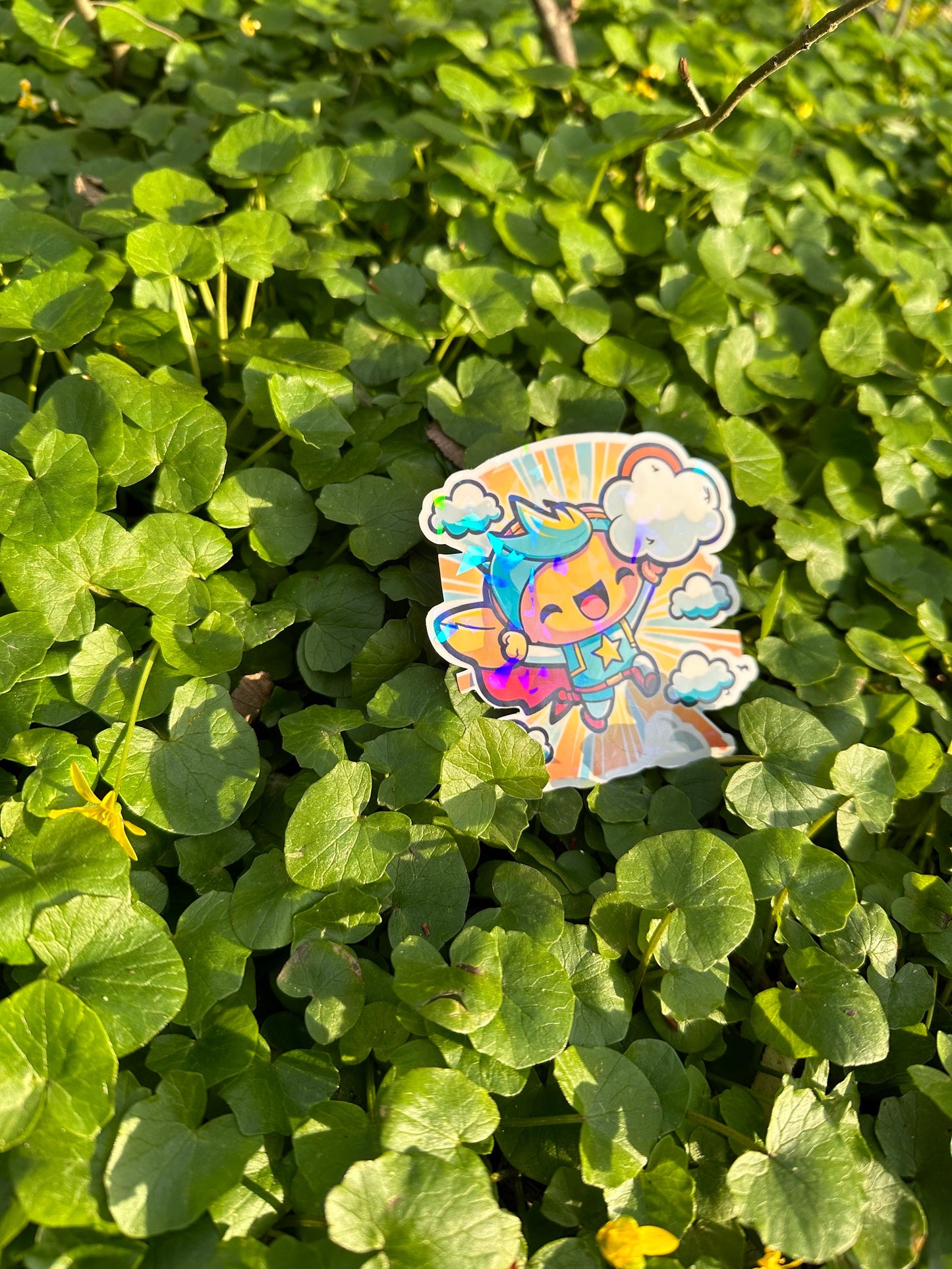 Niedliche Superhelden Kumpel Sticker | Helden-Kollektion | StickerHelden| Vinyl | Holo Sticker| Wasserdicht