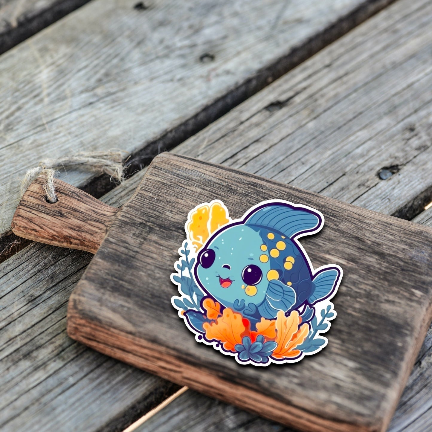 Niedliche Meeresbewohner Sticker | Sealife-Kollektion | Fisch | StickerHelden | Vinyl | Holo Sticker | Wasserdicht