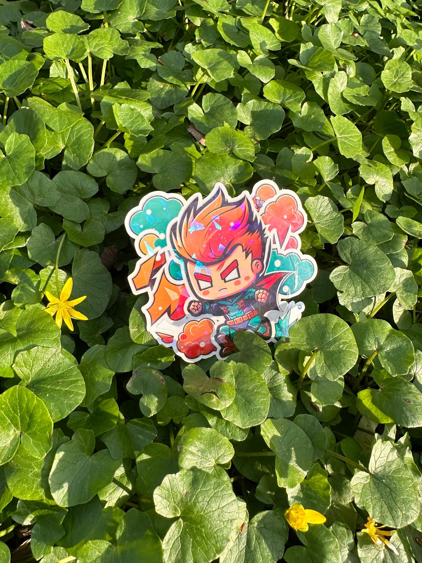 Niedliche Superhelden Kumpel Sticker | Helden-Kollektion | StickerHelden| Vinyl | Holo Sticker| Wasserdicht