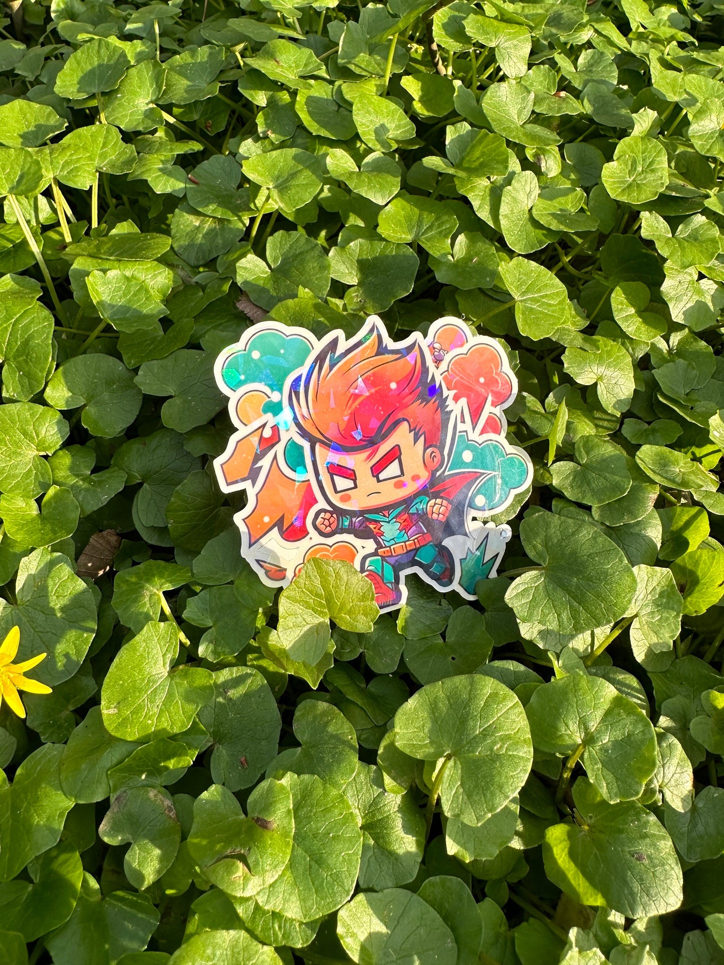 Niedliche Superhelden Kumpel Sticker | Helden-Kollektion | StickerHelden| Vinyl | Holo Sticker| Wasserdicht