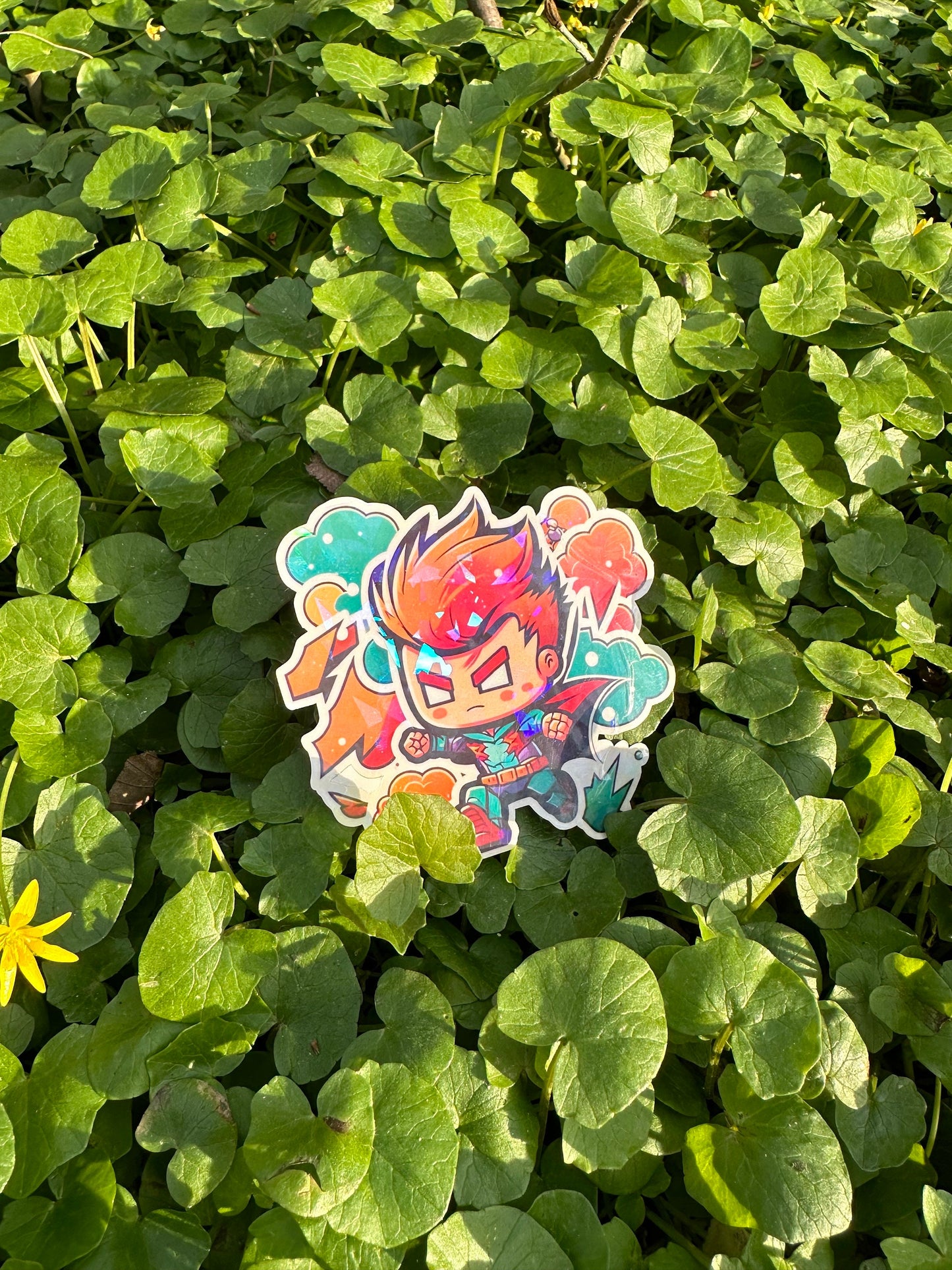 Niedliche Superhelden Kumpel Sticker | Helden-Kollektion | StickerHelden| Vinyl | Holo Sticker| Wasserdicht