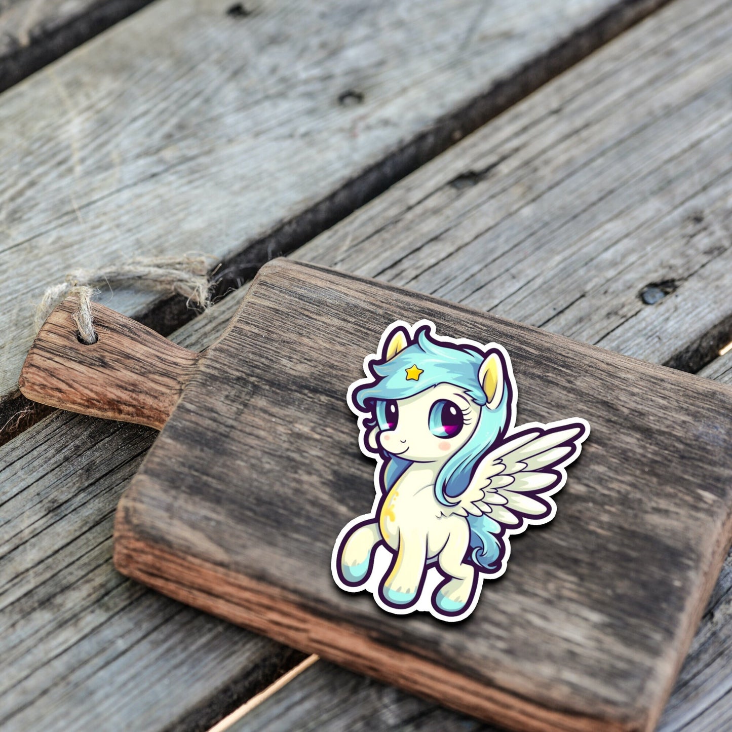 Niedliche Pegasus Sticker | Pegasus-Kollektion | StickerHelden | Vinyl | Holo Sticker| Wasserdicht | Pferde Sticker