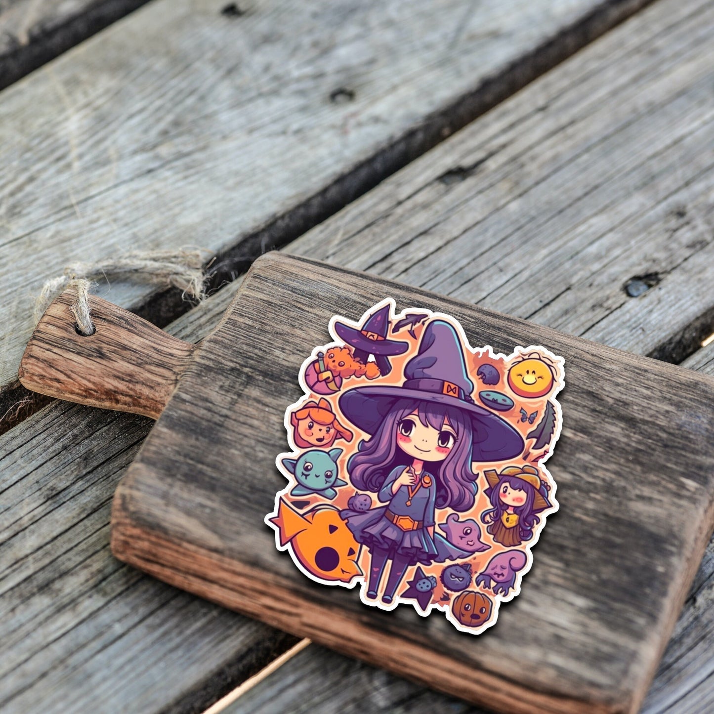 Niedliche Hexen Sticker | Hexen-Kollektion | StickerHelden | Vinyl | Holo Sticker| Wasserdicht | Zauber Sticker