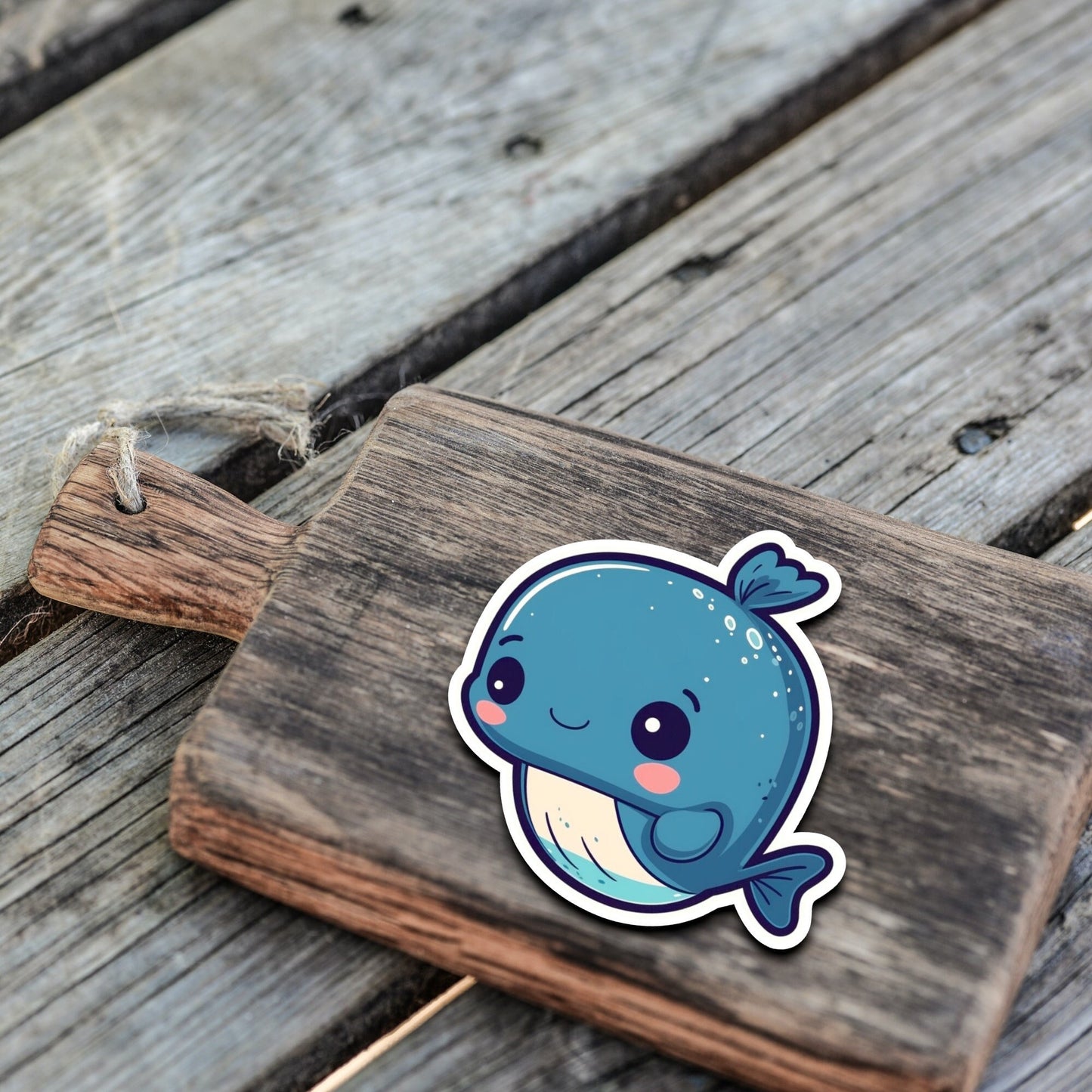 Niedliche Meeresbewohner Sticker | Sealife-Kollektion | Wal | StickerHelden | Vinyl | Holo Sticker | Wasserdicht