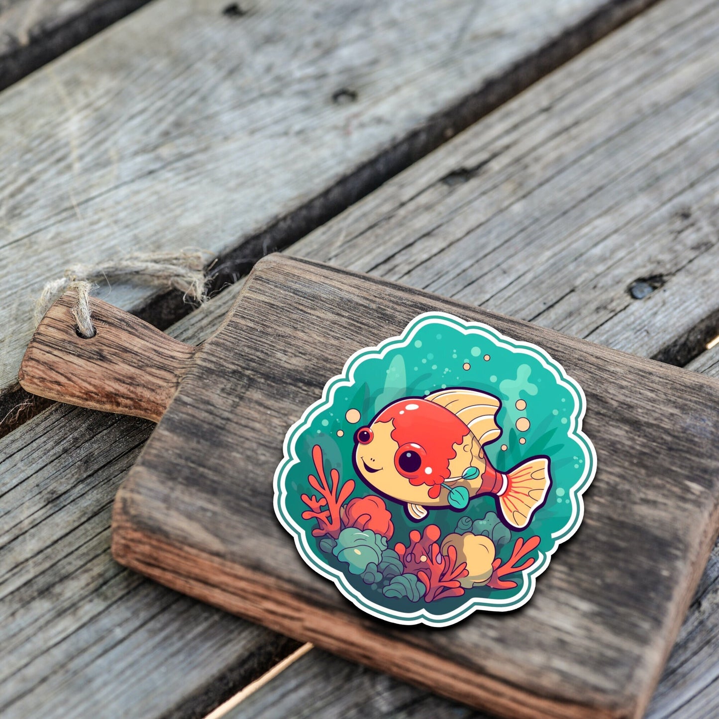Niedliche Meeresbewohner Sticker | Sealife-Kollektion | Fisch | StickerHelden | Vinyl | Holo Sticker | Wasserdicht