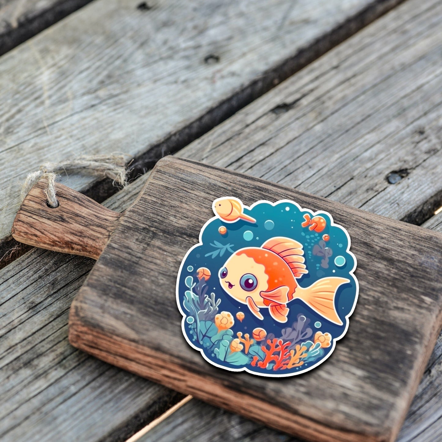 Niedliche Meeresbewohner Sticker | Sealife-Kollektion | Fisch | StickerHelden | Vinyl | Holo Sticker | Wasserdicht