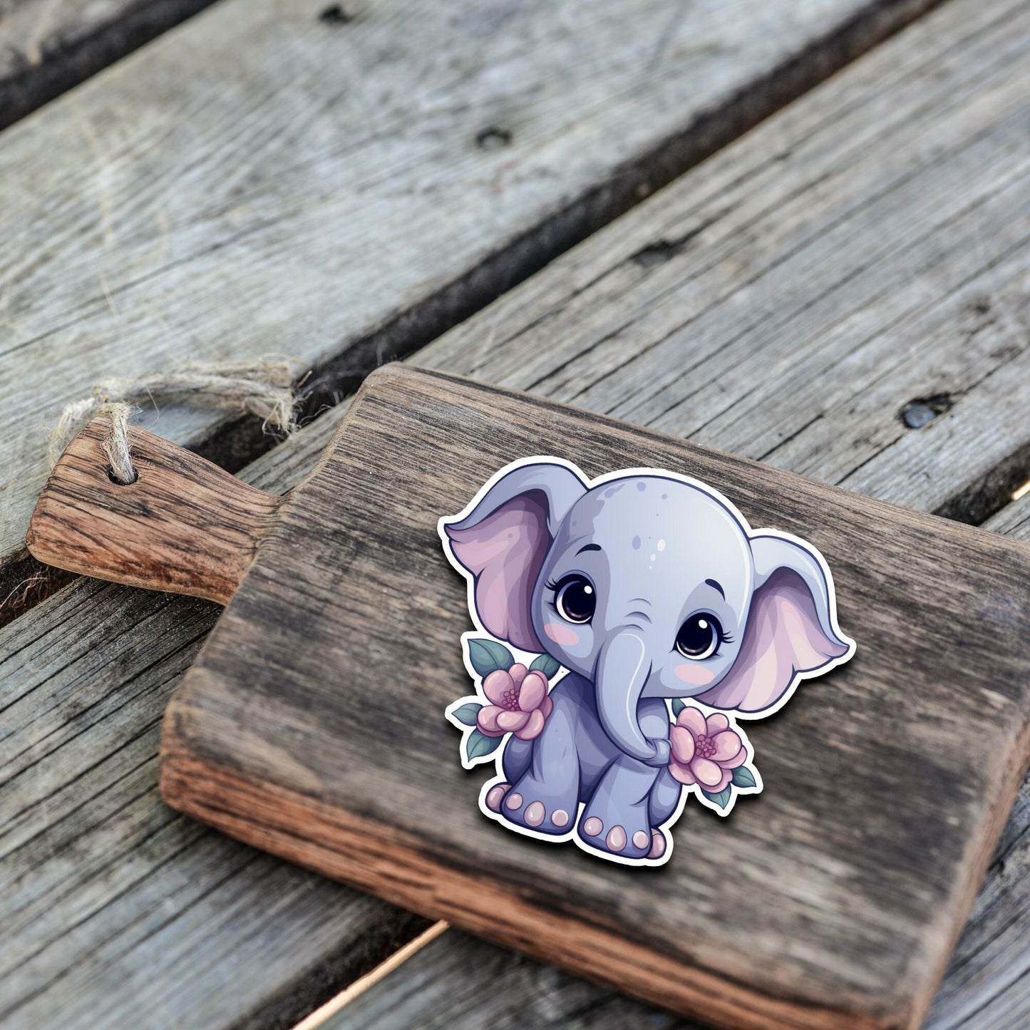 Niedliche Elefanten Sticker | Elefanten-Kollektion | StickerHelden | Vinyl | Holo Sticker| Wasserdicht