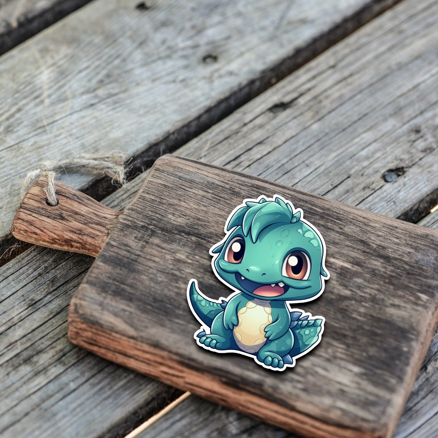 Niedliche Dinosaurier Kumpel Sticker | Dino-Kollektion | StickerHelden| Vinyl | Holo Sticker| Wasserdicht