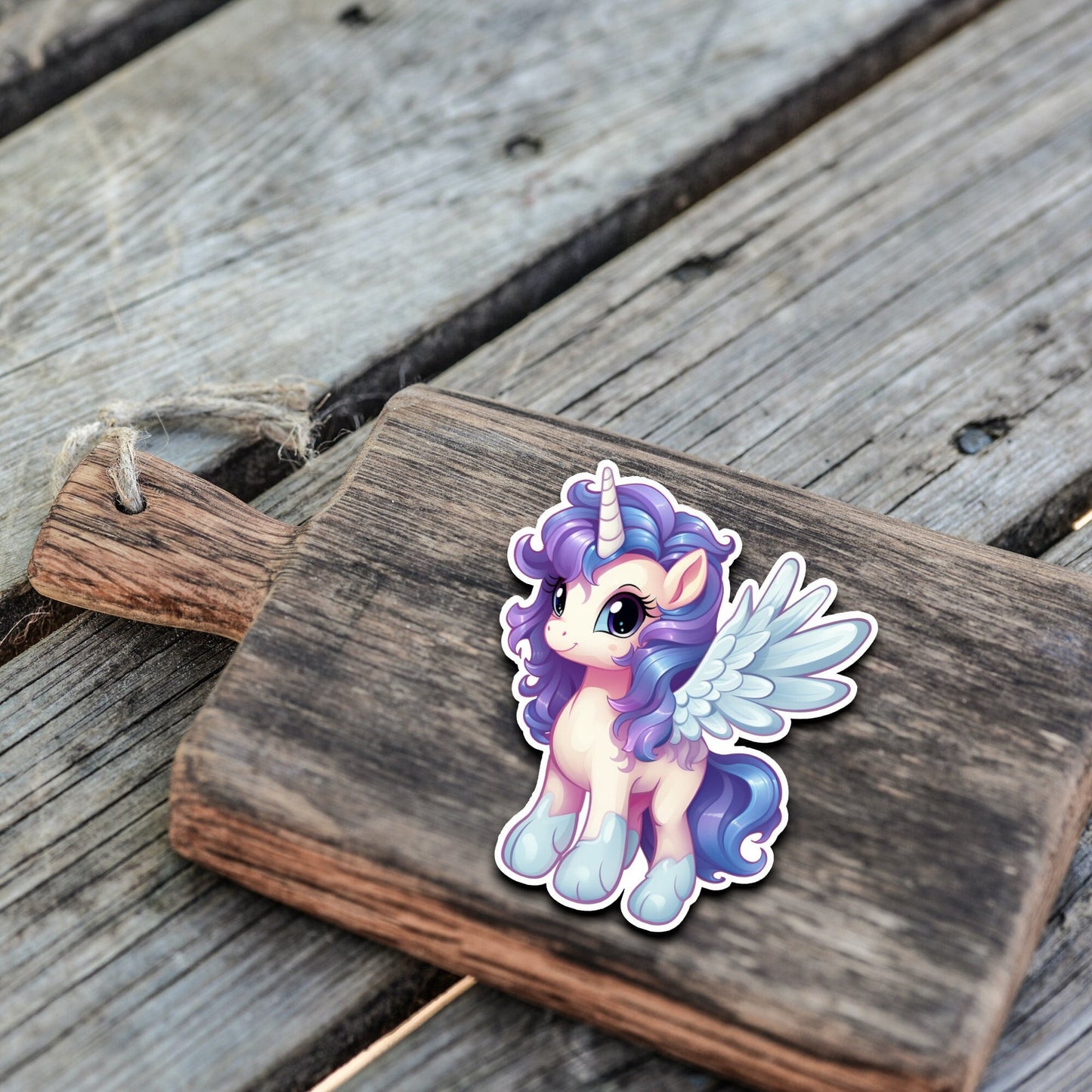 Niedliche Pegasus Sticker | Pegasus-Kollektion | StickerHelden | Vinyl | Holo Sticker| Wasserdicht | Pferde Sticker