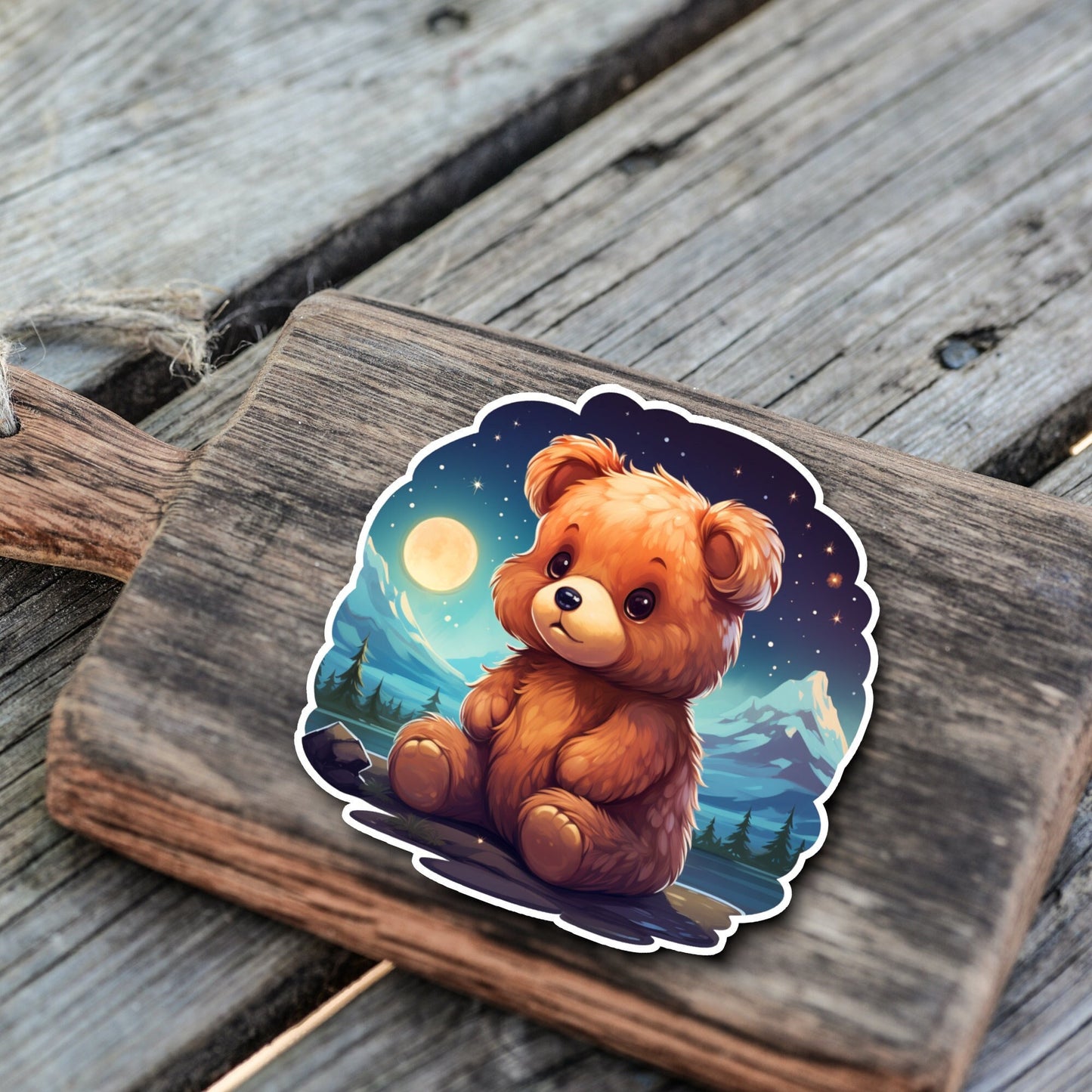 Niedliche Teddybär Kumpel Sticker | Teddybär-Kollektion | Vinyl | Holo Sticker | Wasserfest | StickerHelden | Wasserdicht