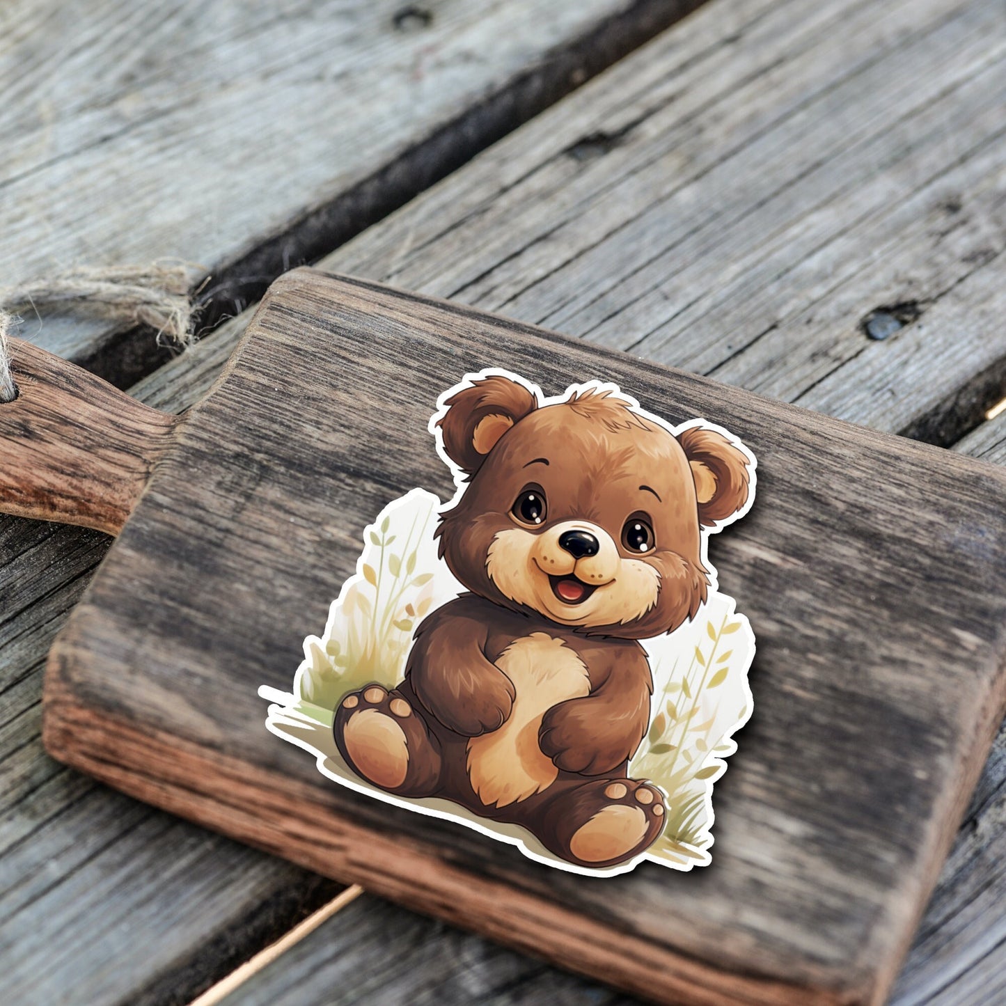 Niedliche Teddybär Kumpel Sticker | Teddybär-Kollektion | Vinyl | Holo Sticker | Wasserfest | StickerHelden | Wasserdicht