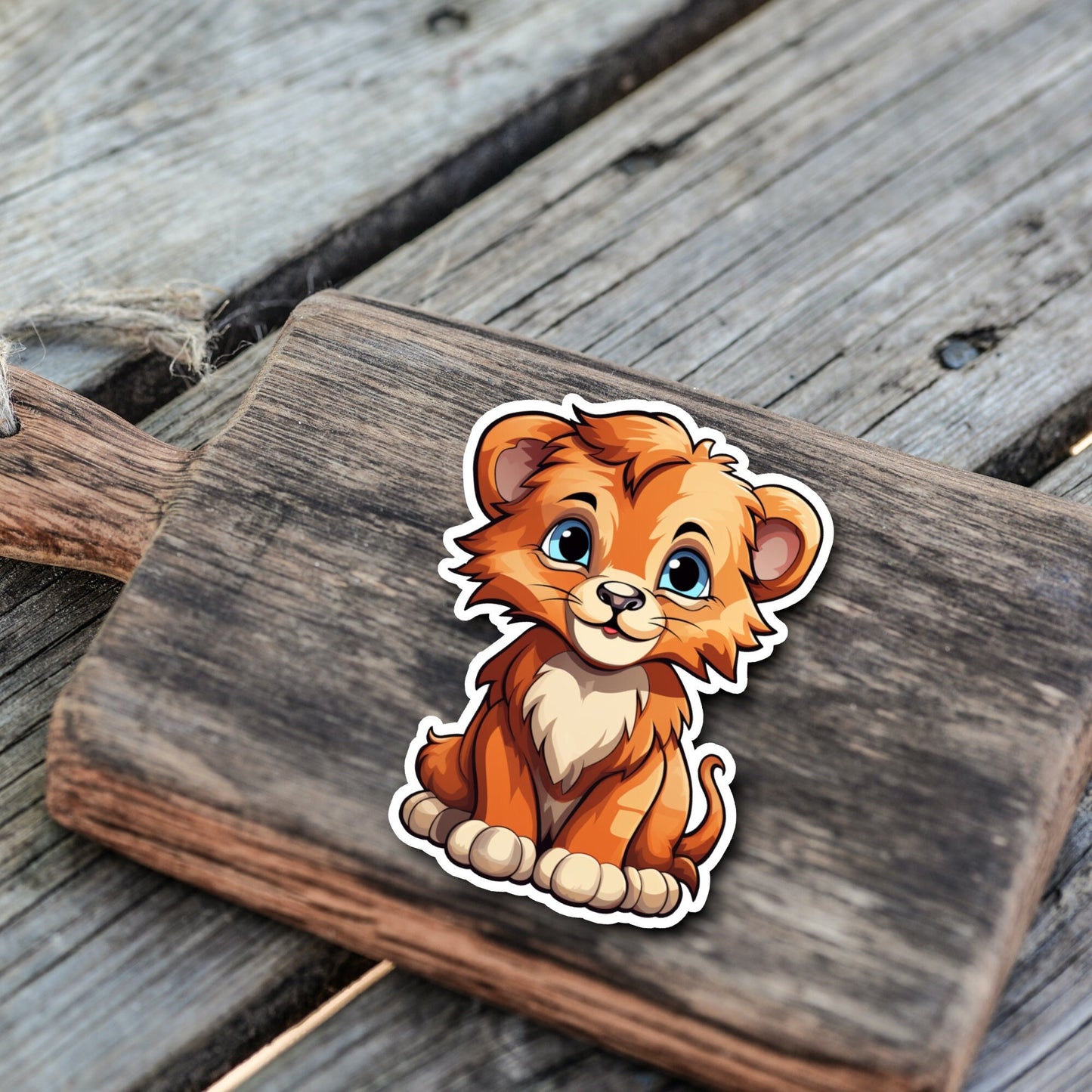 Niedlicher Löwen Sticker | Dschungel-Kollektion | StickerHelden | Vinyl | Holo Sticker| Wasserdicht