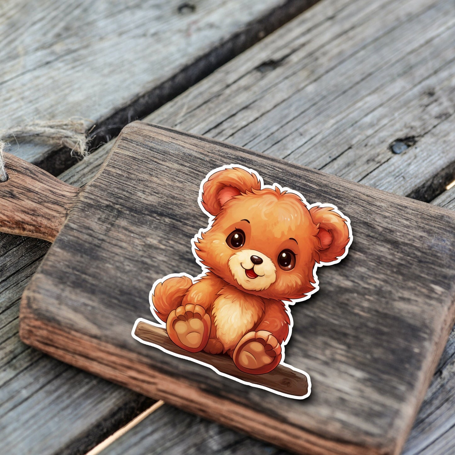 Niedliche Teddybär Kumpel Sticker | Teddybär-Kollektion | Vinyl | Holo Sticker | Wasserfest | StickerHelden | Wasserdicht