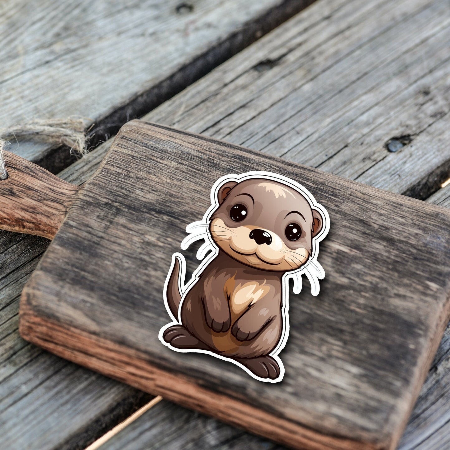 Niedliche Otter Freunde Sticker | Otter-Kollektion | StickerHelden | Vinyl | Holo Sticker | Wasserdicht