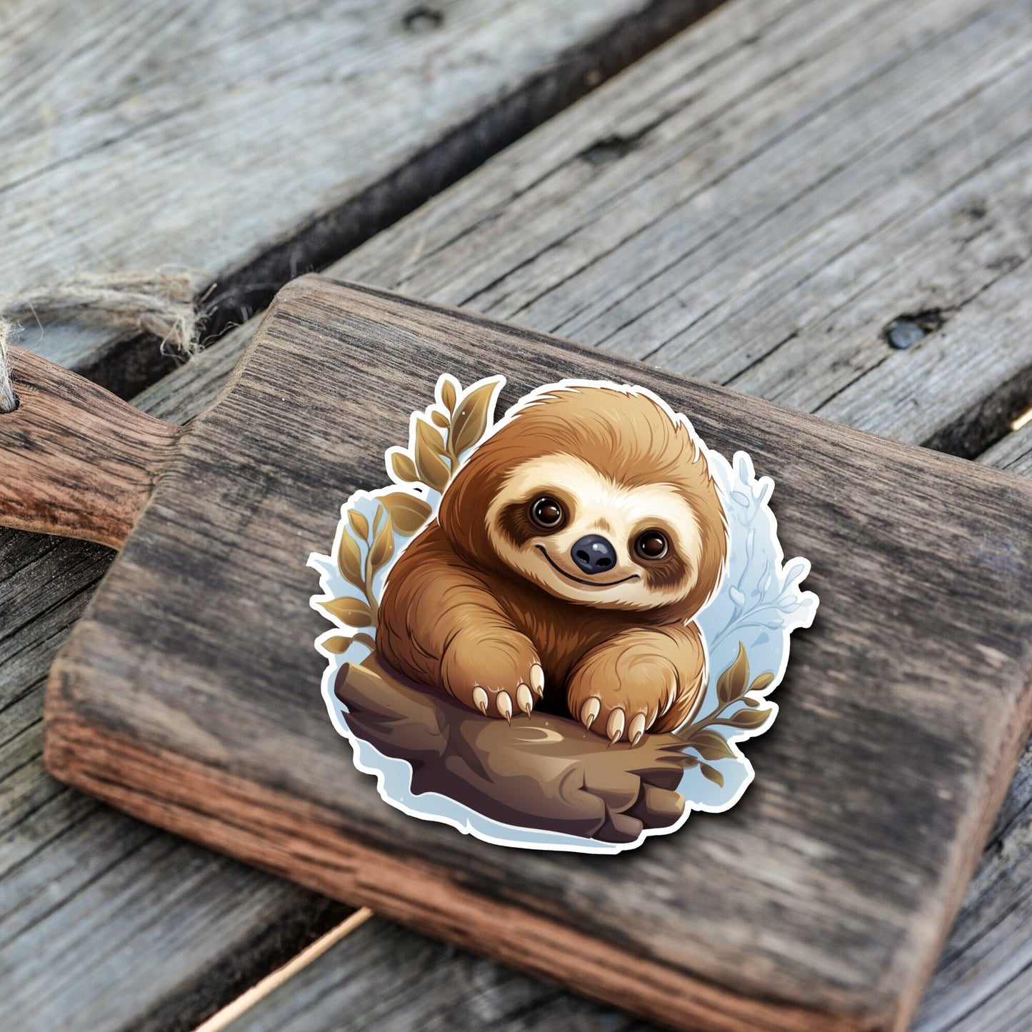 Niedliche Faultier Sticker | Faultier-Kollektion | StickerHelden | Vinyl | Holo Sticker | Wasserdicht