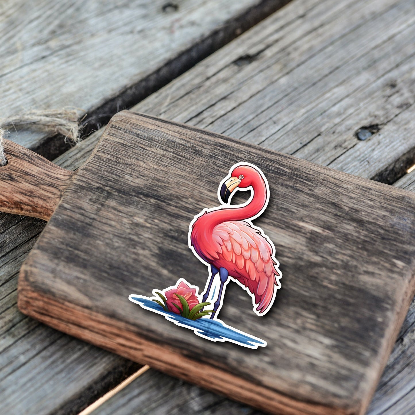 Niedliche Flamingo Sticker | Flamingo-Kollektion | StickerHelden | Vinyl | Holo Sticker | Wasserdicht