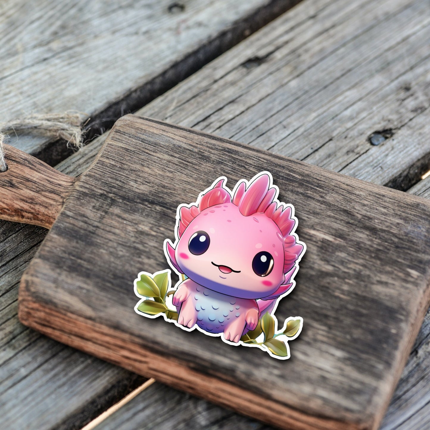 Niedliche Axolotl Sticker | Axolotl-Kollektion | StickerHelden | Vinyl | Holo Sticker | Wasserdicht
