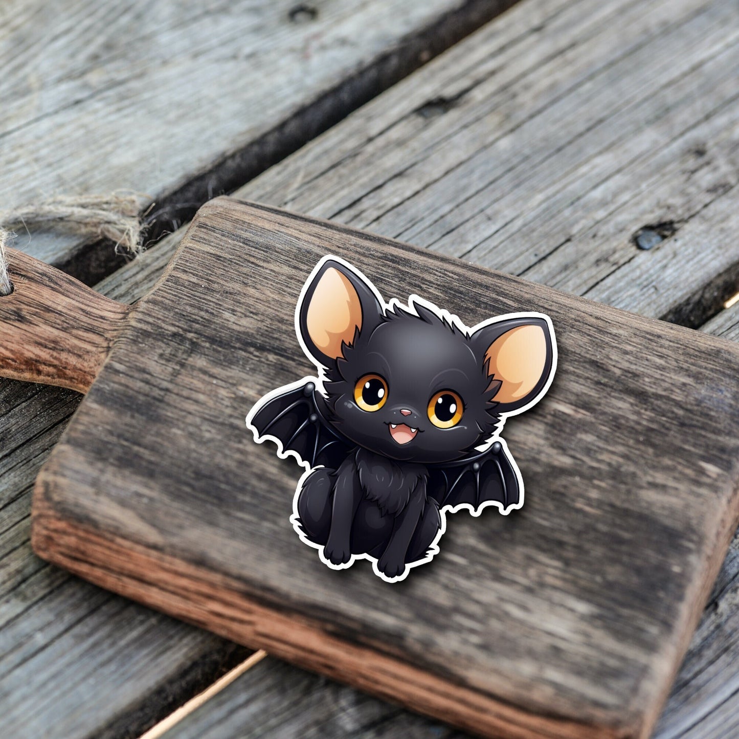 Niedliche Fledermaus Sticker | Fledermaus-Kollektion | StickerHelden | Vinyl | Holo Sticker | Wasserdicht | Halloween Sticker
