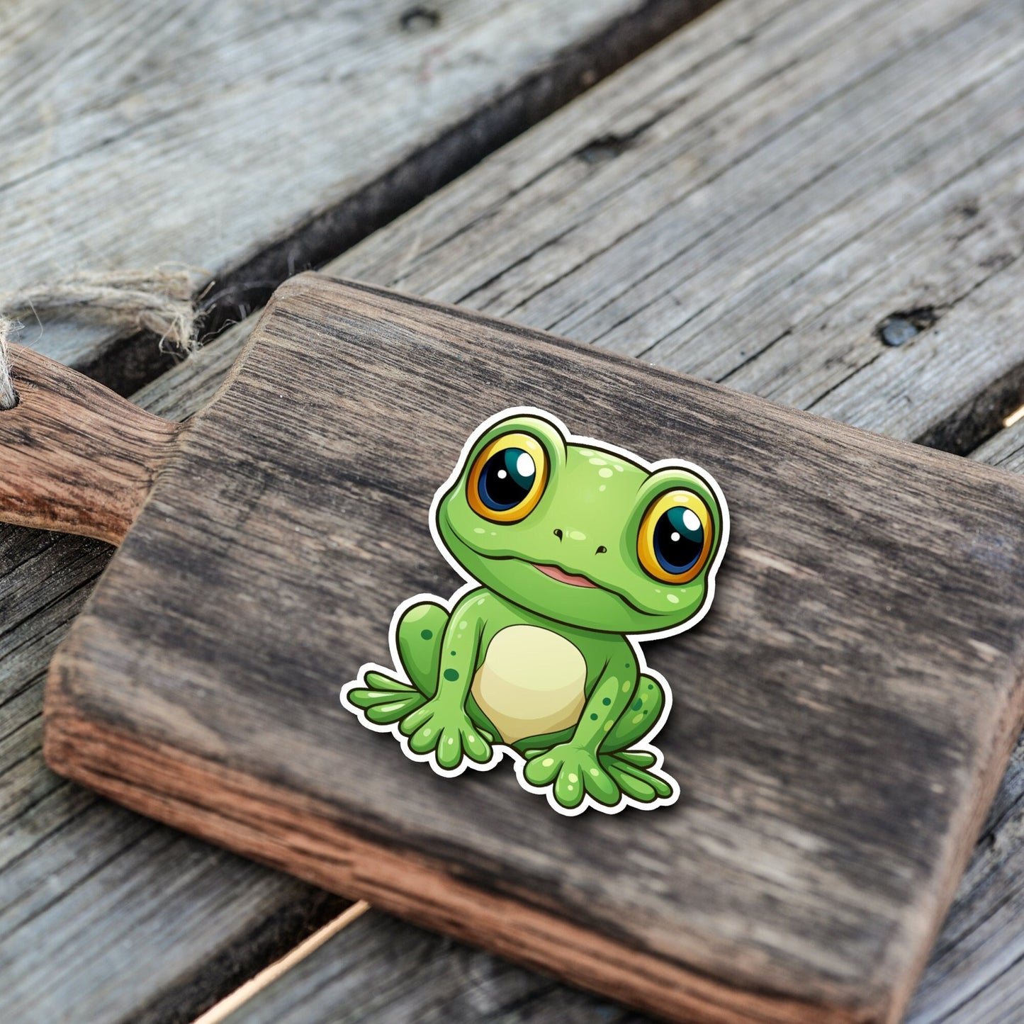 Niedliche Frosch Sticker | Frosch-Kollektion | StickerHelden | Vinyl | Holo Sticker | Wasserdicht |