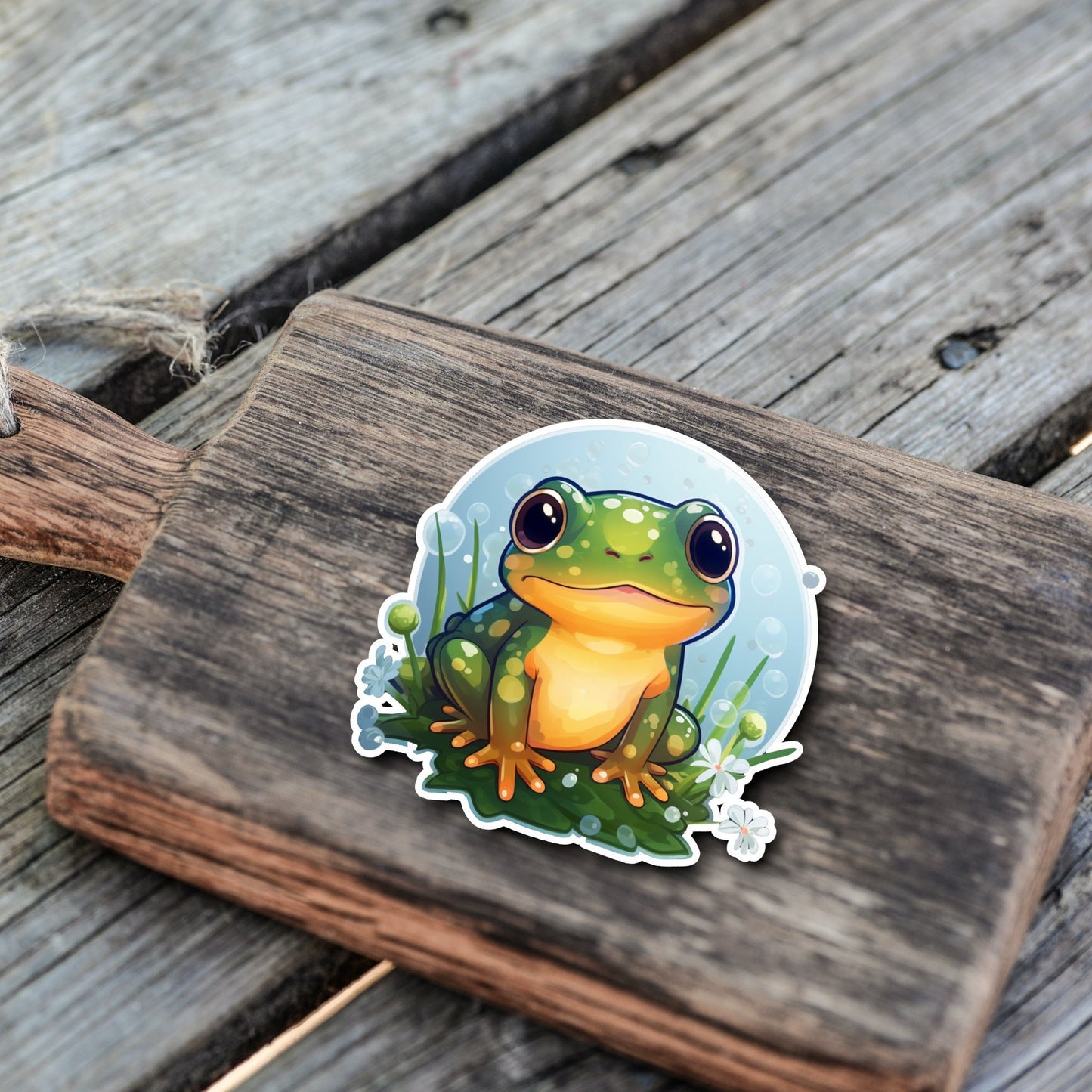 Niedliche Frosch Sticker | Frosch-Kollektion | StickerHelden | Vinyl | Holo Sticker | Wasserdicht |