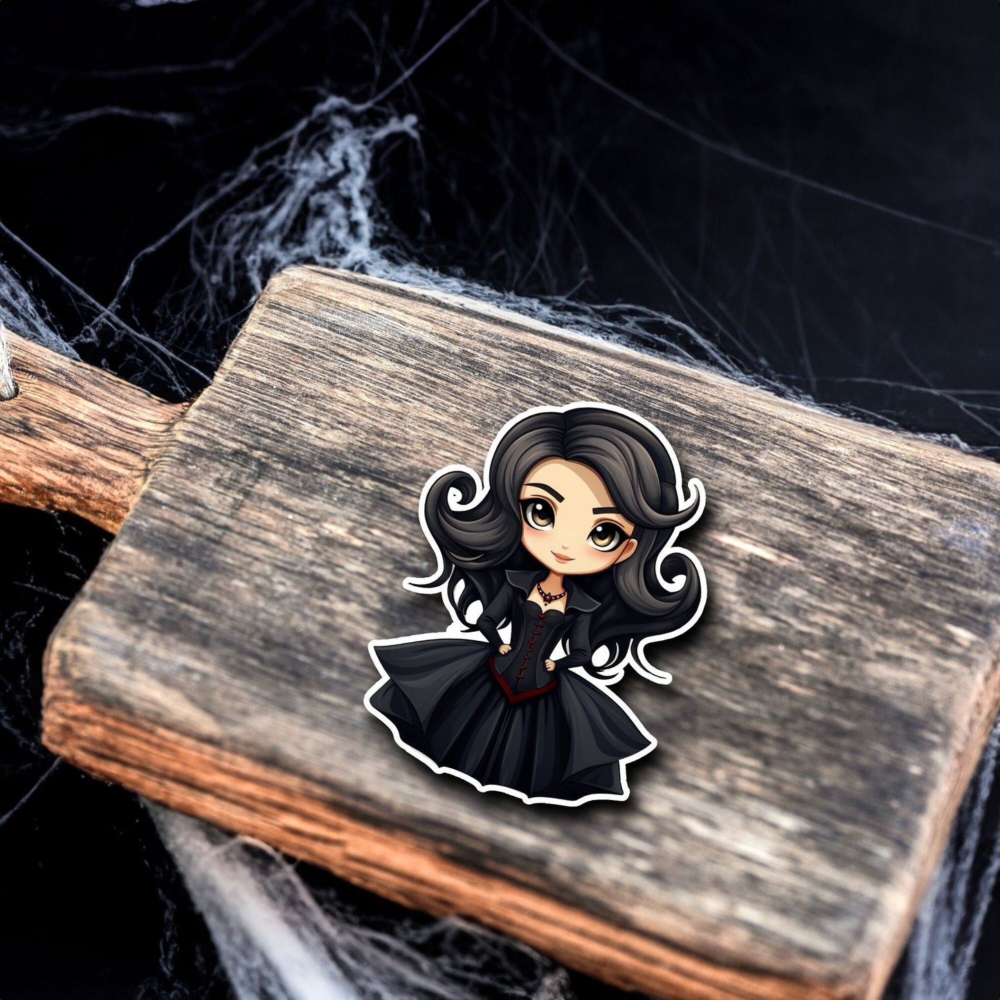 Niedliche Vampir Prinzessin Halloween Sticker | Halloween-Kollektion | Special Edition | StickerHelden | Holo Sticker | Wasserdicht |