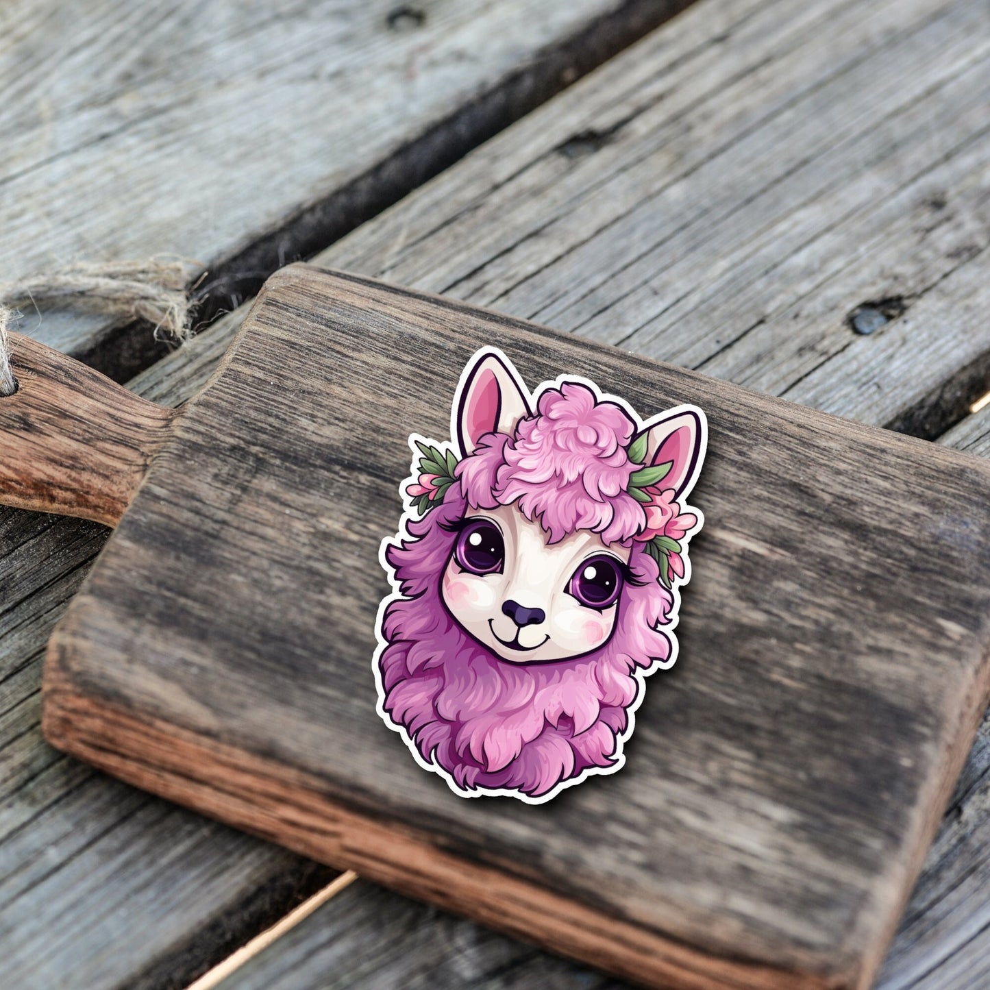 Niedliche Lama Sticker | Lama-Kollektion | StickerHelden | Vinyl | Holo Sticker | Wasserdicht