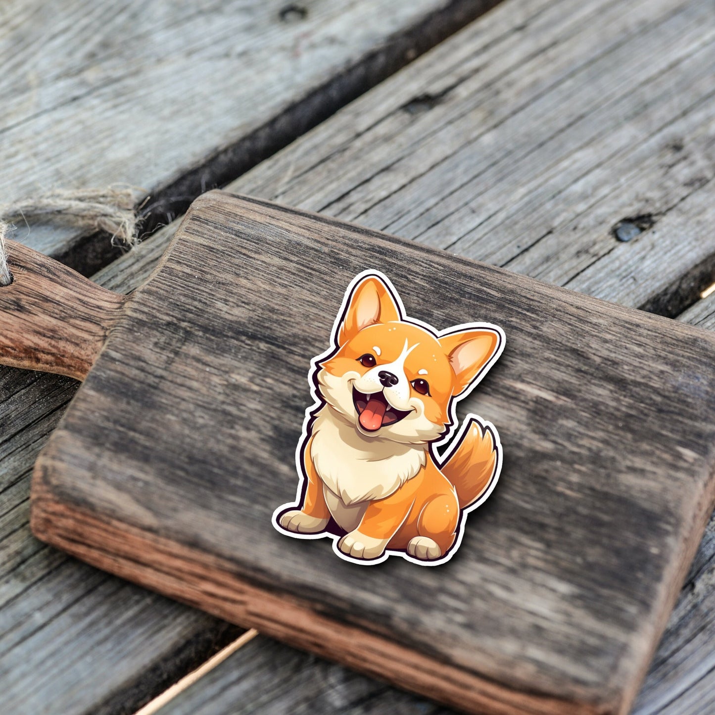 Niedliche Hunde Sticker Shiba Inu | Hunde-Kollektion | StickerHelden | Vinyl | Holo Sticker| Wasserdicht | Haustier Sticker