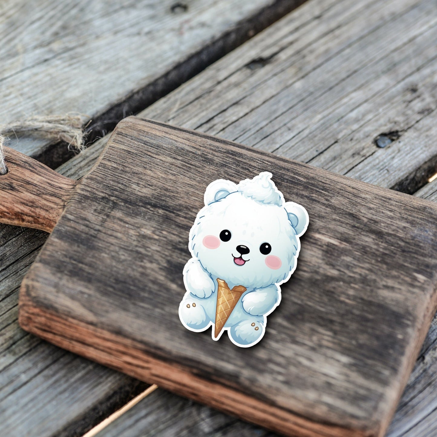 Niedliche Eisbär Sticker | Eisbär-Kollektion | StickerHelden | Vinyl | Holo Sticker | Wasserdicht
