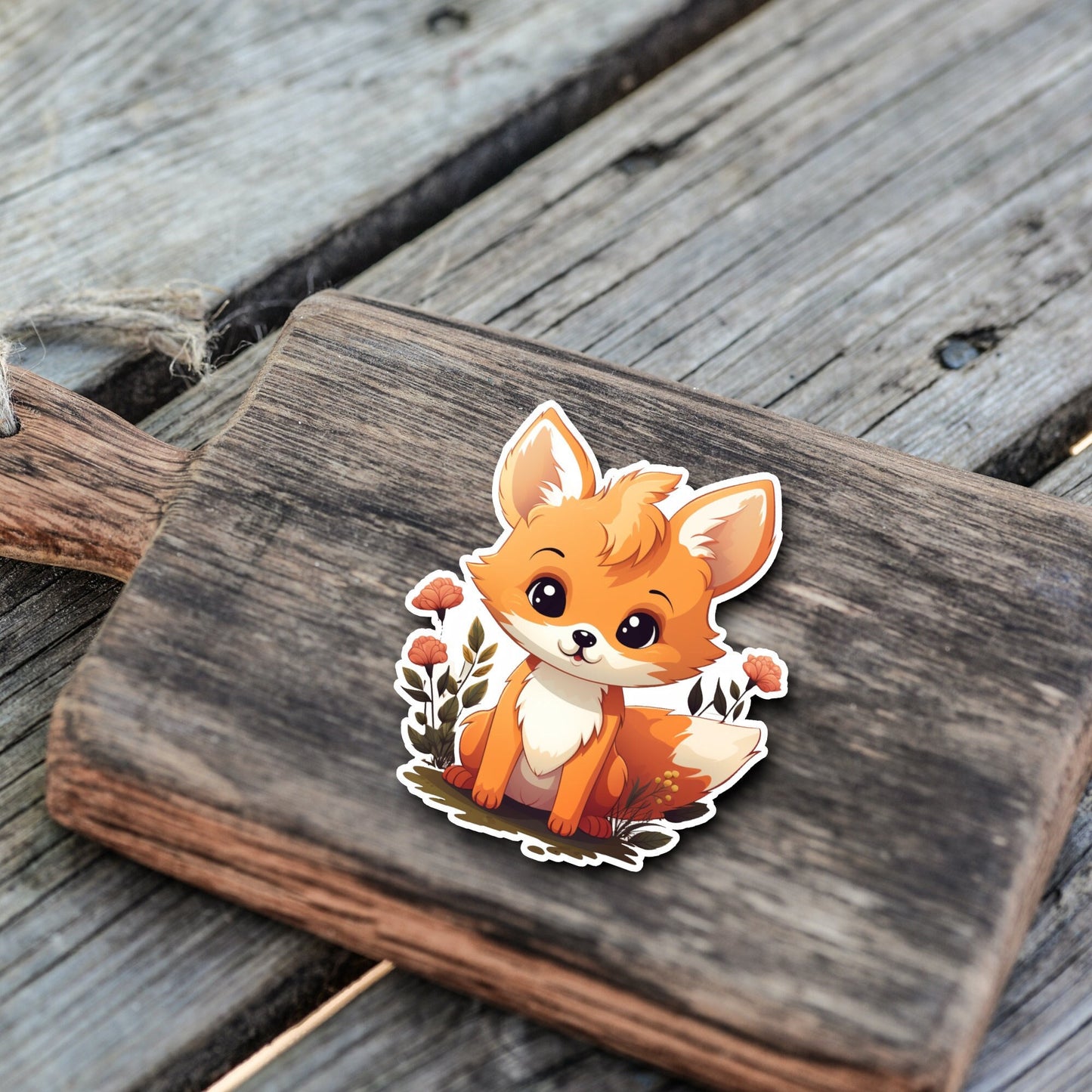 Niedlicher Fuchs Sticker | Fuchs-Kollektion | StickerHelden | Vinyl | Holo Sticker | Wasserdicht |