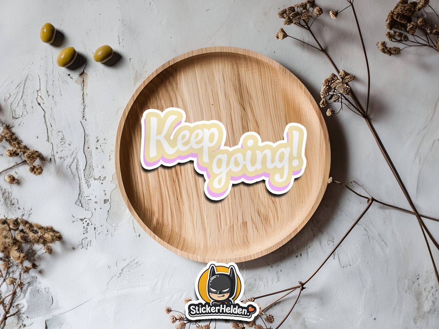 Keep going! Sticker | Retro | Wasserdicht | StickerHelden | Vinyl | Decal | Laptop Sticker | Motivation