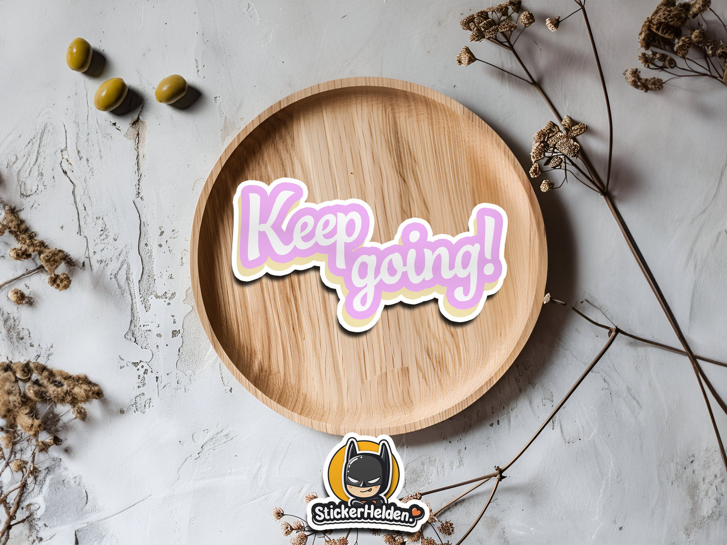 Keep going! Sticker | Retro | Wasserdicht | StickerHelden | Vinyl | Decal | Laptop Sticker | Motivation