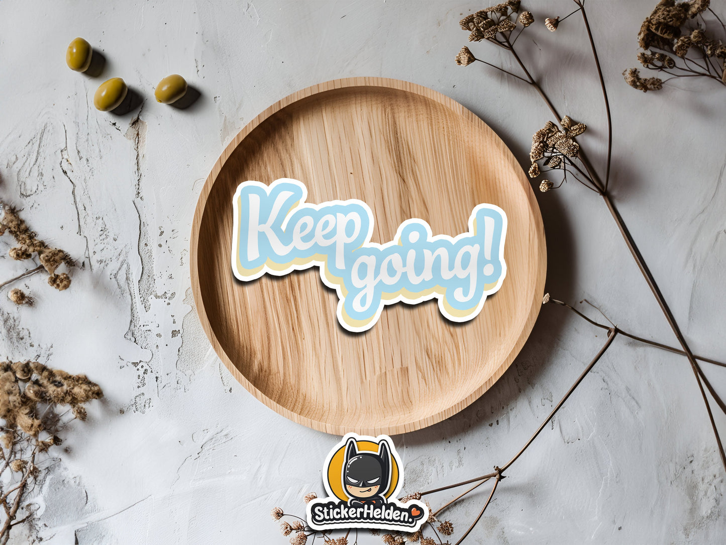 Keep going! Sticker | Retro | Wasserdicht | StickerHelden | Vinyl | Decal | Laptop Sticker | Motivation