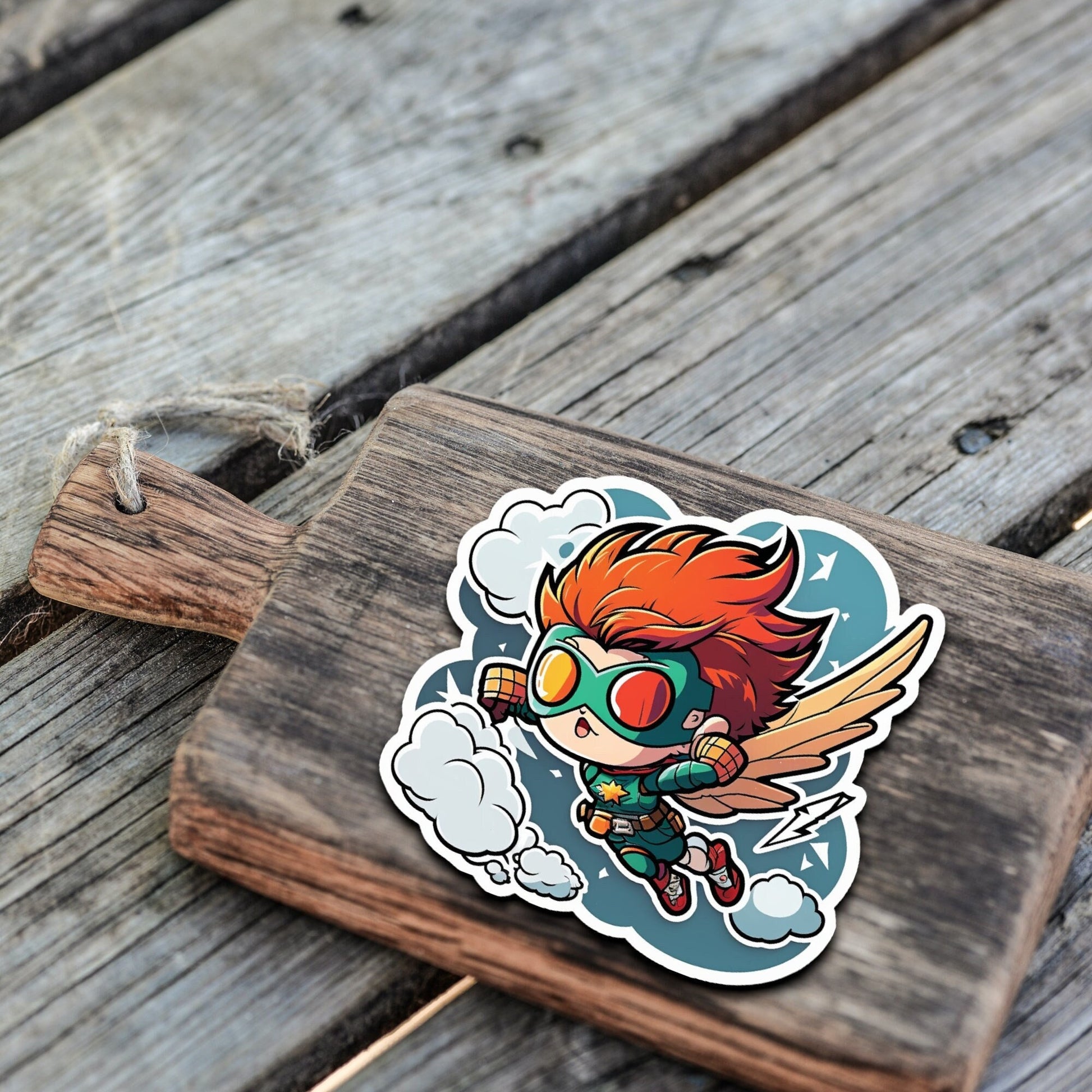 Niedliche Superhelden Kumpel Sticker | Helden-Kollektion | StickerHelden| Vinyl | Holo Sticker| Wasserdicht