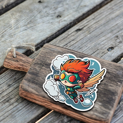 Niedliche Superhelden Kumpel Sticker | Helden-Kollektion | StickerHelden| Vinyl | Holo Sticker| Wasserdicht