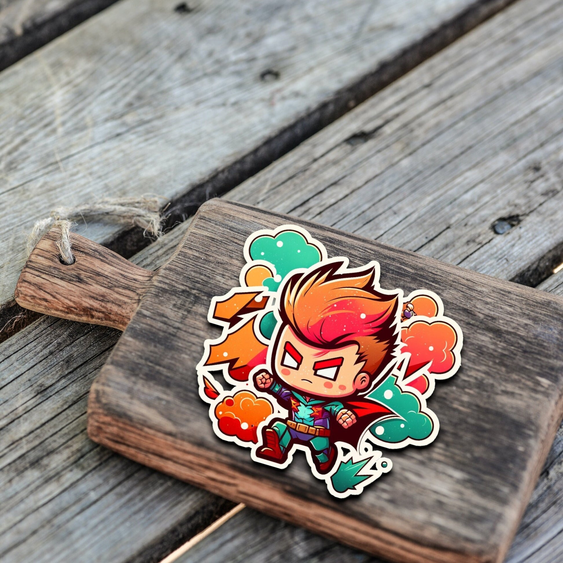 Niedliche Superhelden Kumpel Sticker | Helden-Kollektion | StickerHelden| Vinyl | Holo Sticker| Wasserdicht