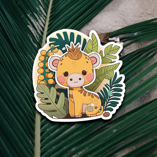 Niedliche Safari-Bande Sticker | Safari-Kollektion | StickerHelden| Vinyl | Holo Sticker| Wasserdicht