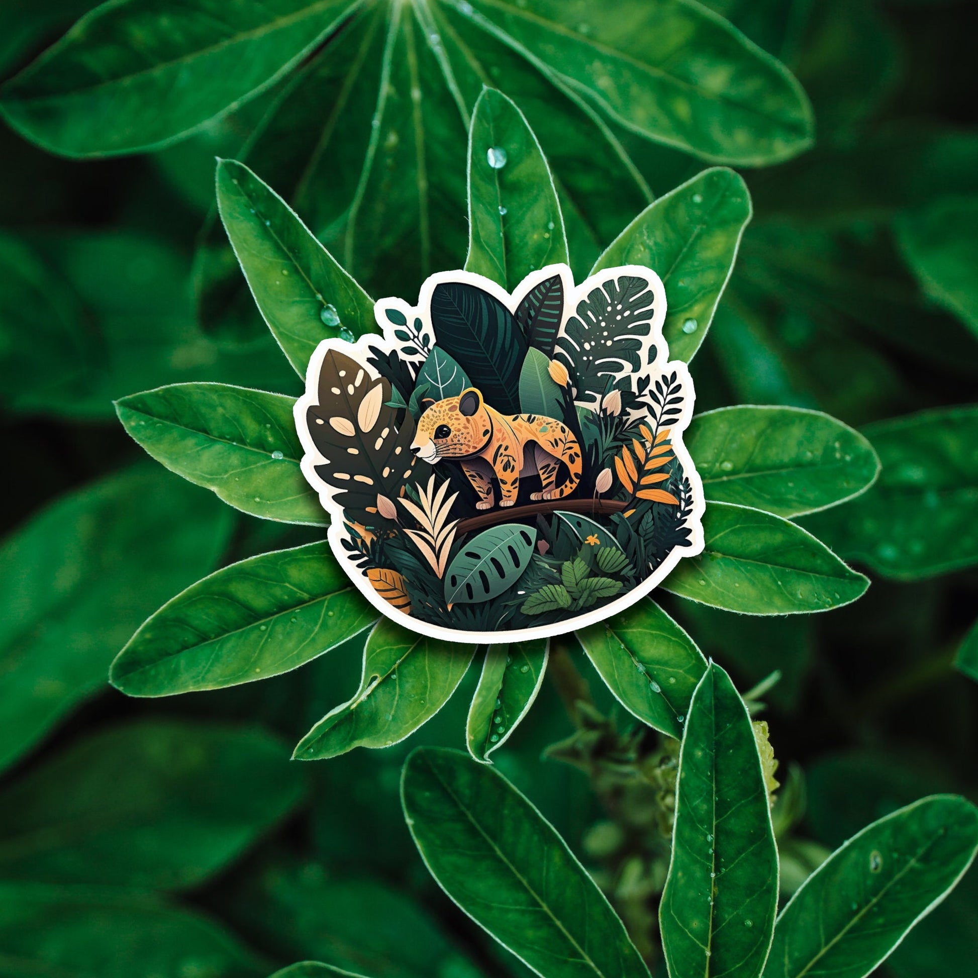 Niedliche Dschungel Freunde Sticker | Dschungel-Kollektion | StickerHelden| Vinyl | Holo Sticker| Wasserdicht