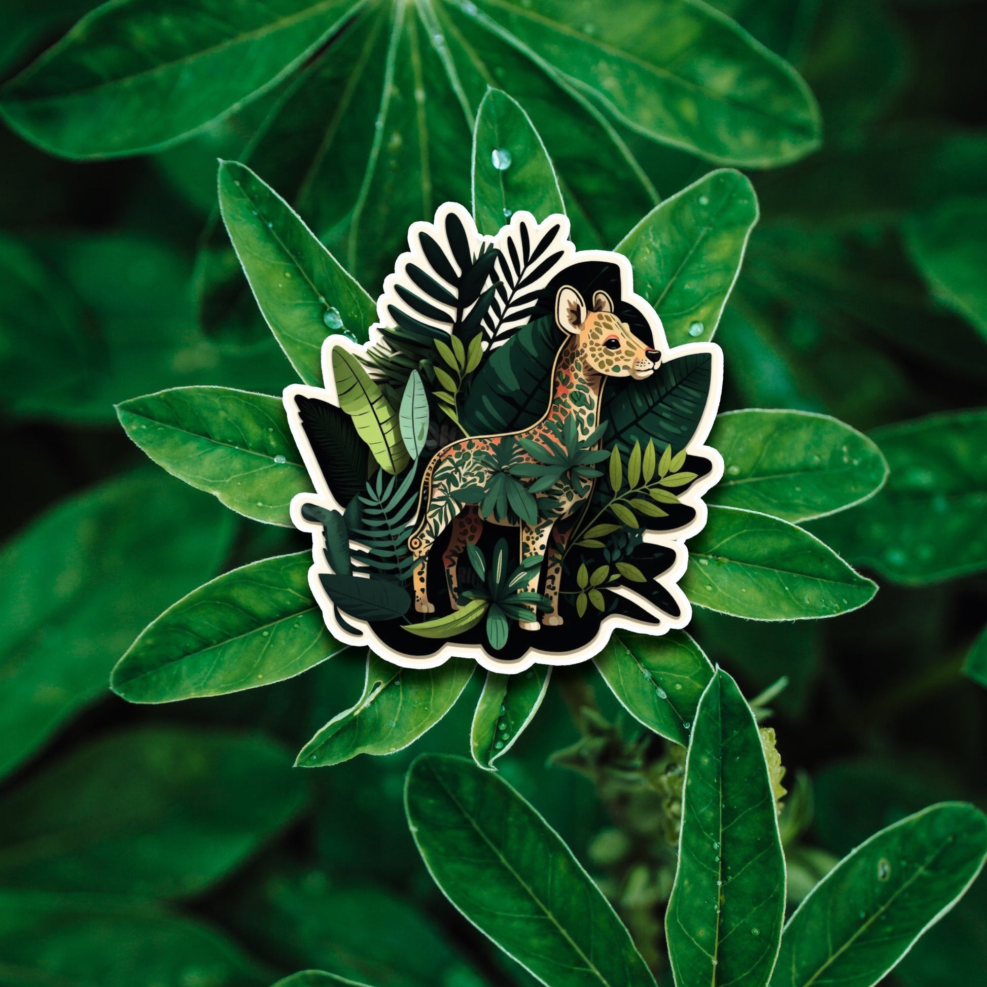 Niedliche Dschungel Freunde Sticker | Dschungel-Kollektion | StickerHelden| Vinyl | Holo Sticker| Wasserdicht