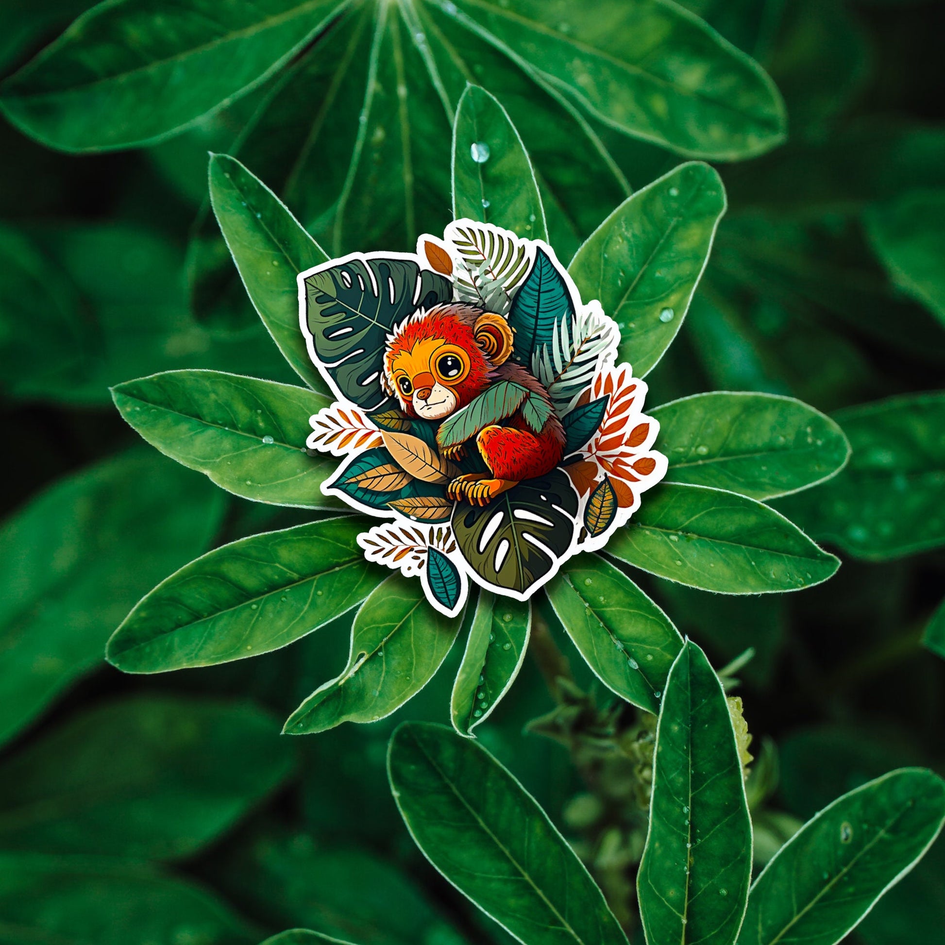 Niedliche Dschungel Freunde Sticker | Dschungel-Kollektion | StickerHelden| Vinyl | Holo Sticker| Wasserdicht