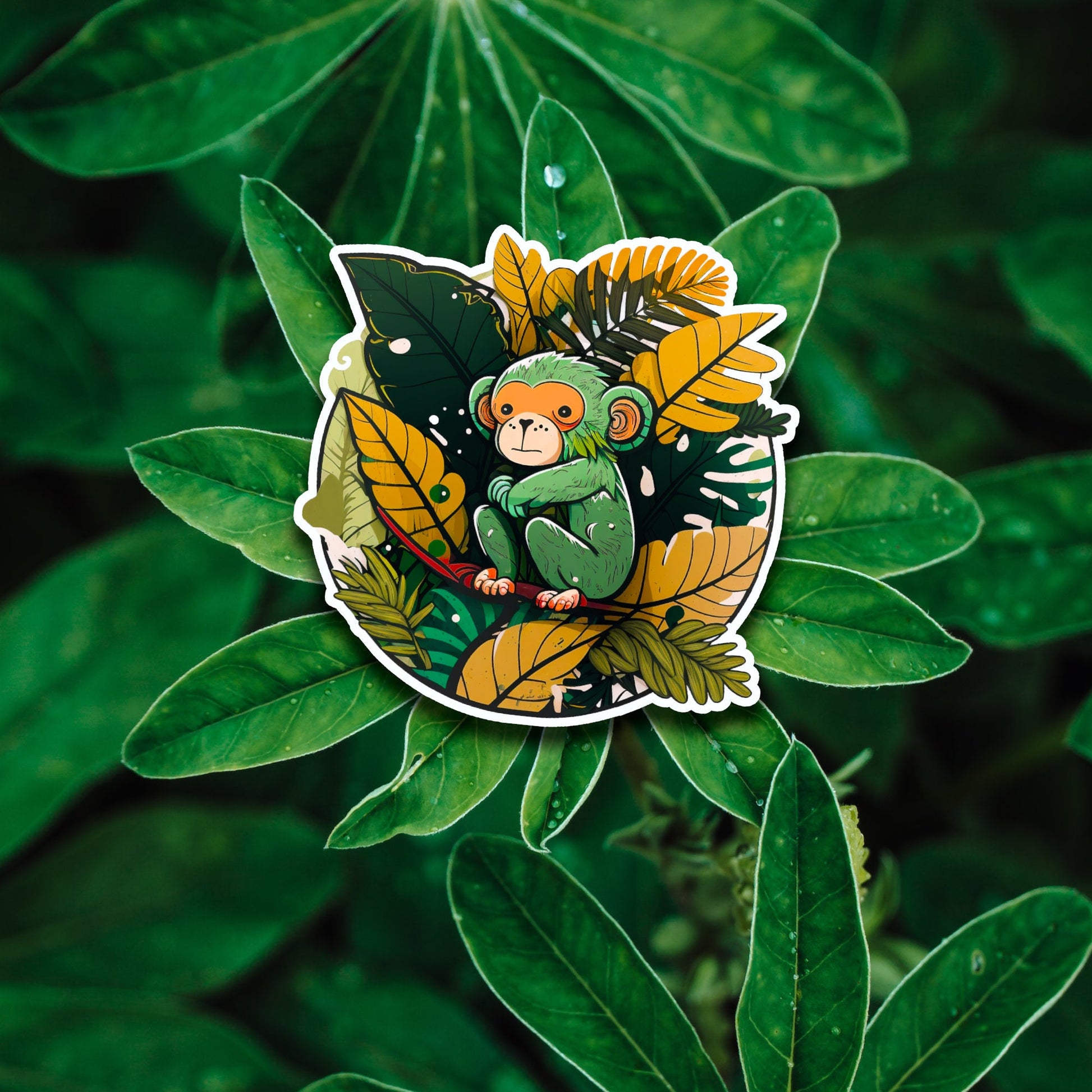 Niedliche Dschungel Freunde Sticker | Dschungel-Kollektion | StickerHelden| Vinyl | Holo Sticker| Wasserdicht