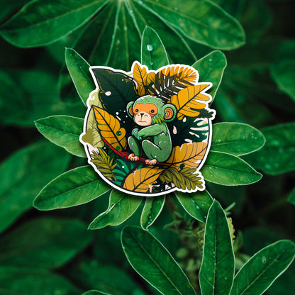 Niedliche Dschungel Freunde Sticker | Dschungel-Kollektion | StickerHelden| Vinyl | Holo Sticker| Wasserdicht