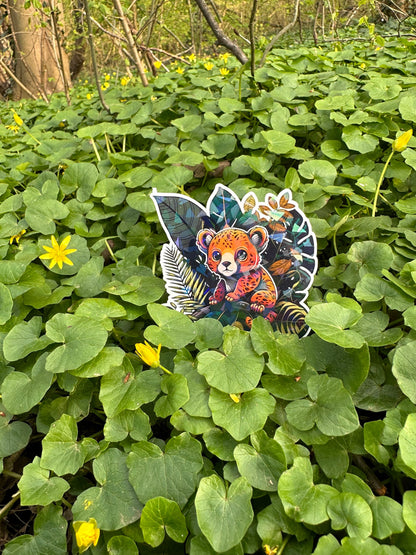 Niedliche Dschungel Freunde Sticker | Dschungel-Kollektion | StickerHelden| Vinyl | Holo Sticker| Wasserdicht