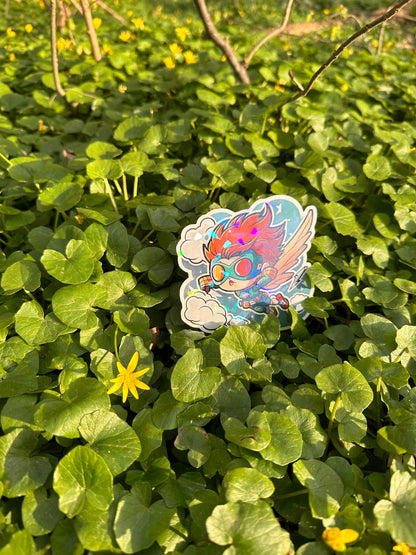 Niedliche Superhelden Kumpel Sticker | Helden-Kollektion | StickerHelden| Vinyl | Holo Sticker| Wasserdicht