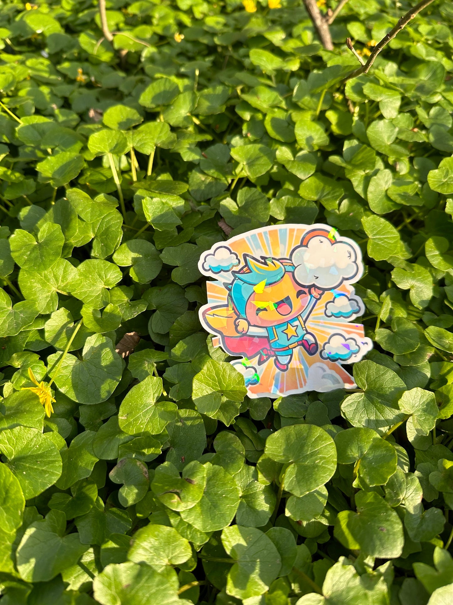 Niedliche Superhelden Kumpel Sticker | Helden-Kollektion | StickerHelden| Vinyl | Holo Sticker| Wasserdicht