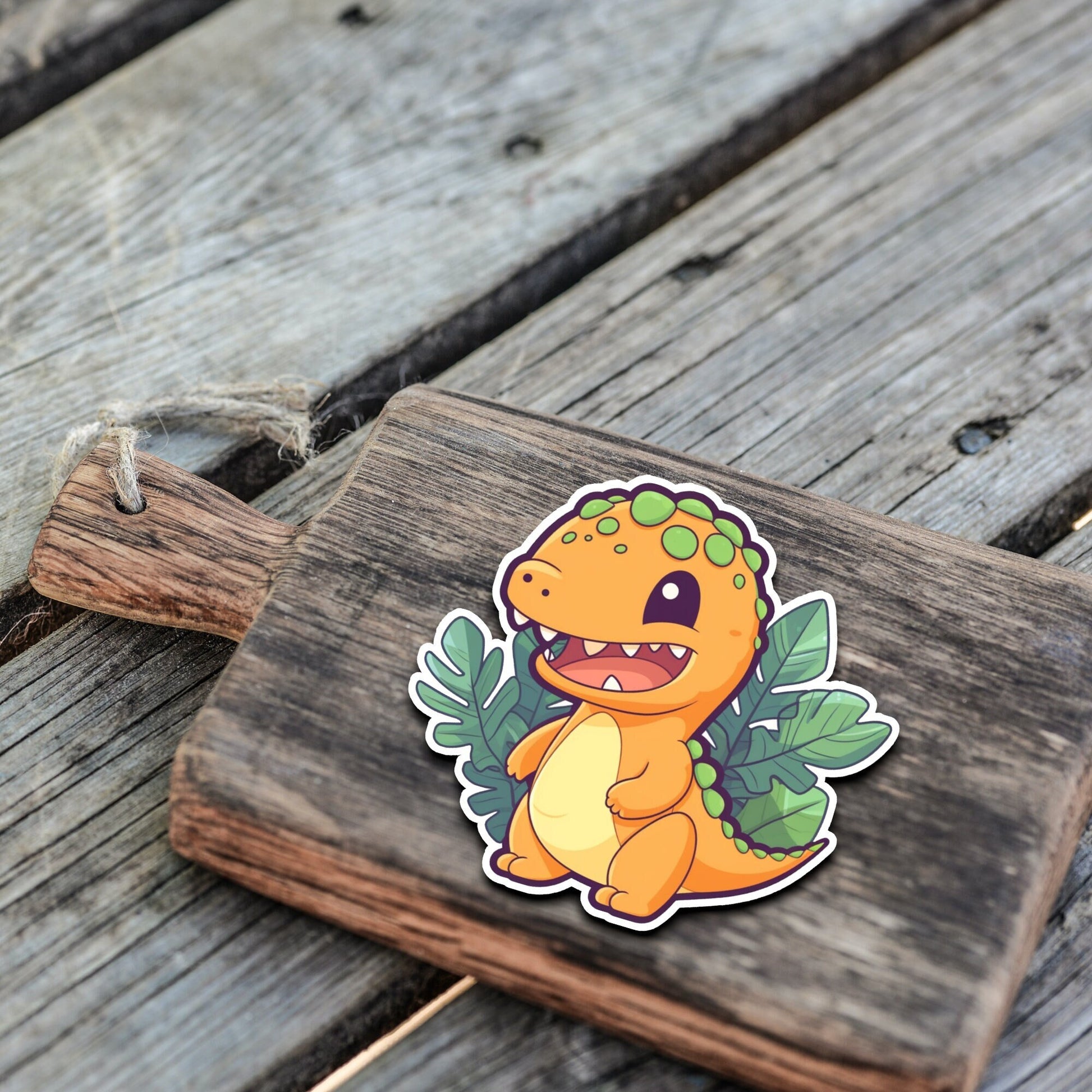 Niedliche Dinosaurier Kumpel Sticker | Dino-Kollektion | StickerHelden| Vinyl | Holo Sticker| Wasserdicht
