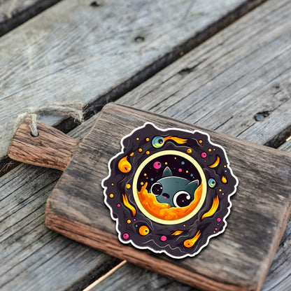 Niedliche Planeten Sticker | Weltraum-Kollektion | StickerHelden | Vinyl | Holo Sticker| Wasserdicht | Schwarzes Loch | Weltraum Sticker
